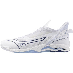 mizuno wave mirage 5 blanc bleu ciel