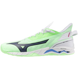 mizuno wave mirage 5 vert pistache bleu blanc