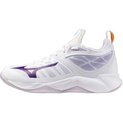 mizuno wave dimension femme blanc violet