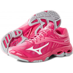 Chaussures Wave Lightning Z4 Mizuno Femme Rose