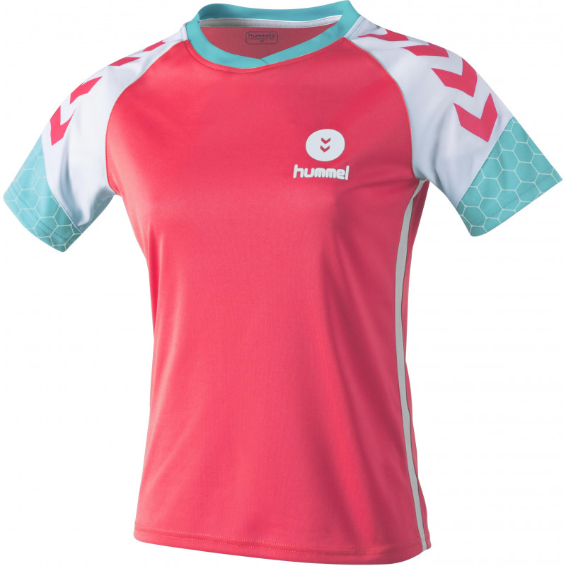 Maillot Hummel femme rose blanc bleu