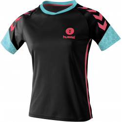 Maillot hummel femme noir rose bleu