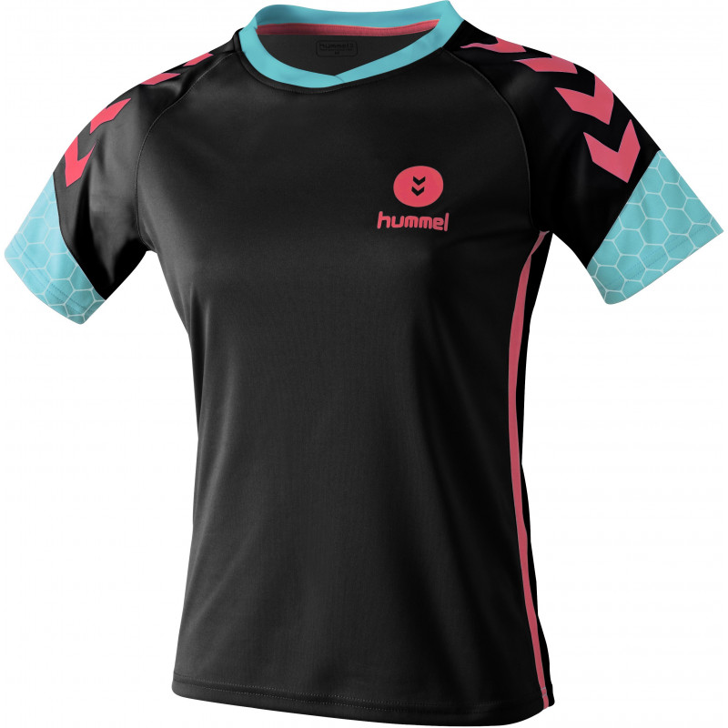 Maillot hummel femme noir rose bleu