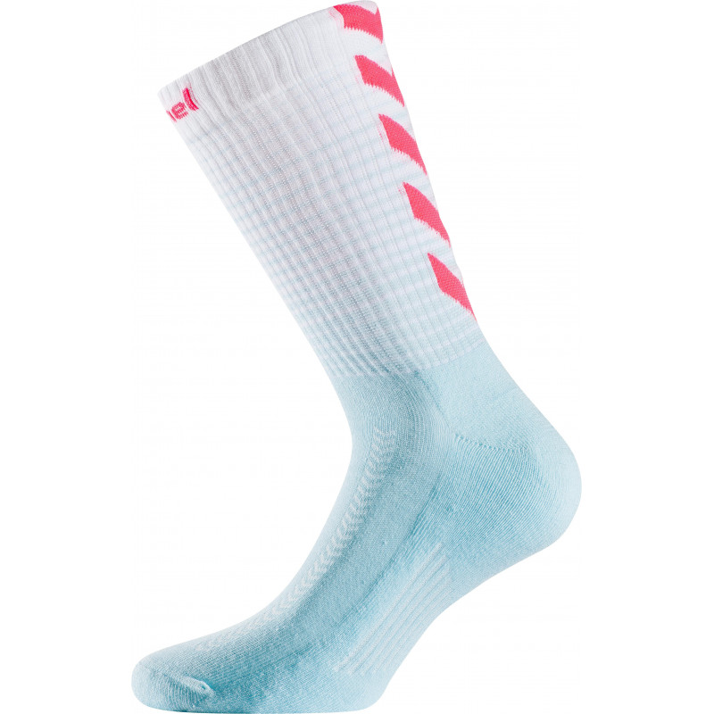 chaussettes hummel femme blanc rose bleu