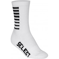 Chaussettes Select Striped Moyennes Blanches