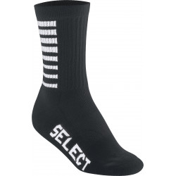 Chaussettes Select Striped Moyennes Noires et Blanches