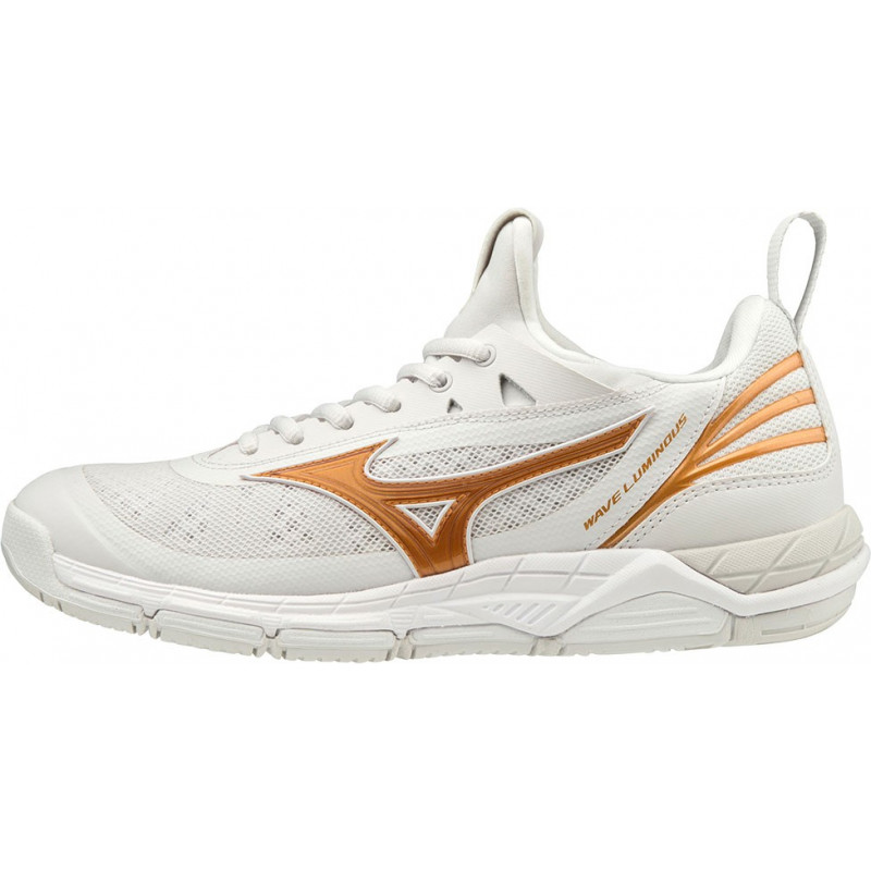 Mizuno Wave Luminous Blanc Or