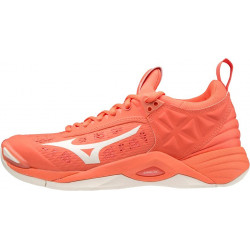 Mizuno Wave Momentum Rose Blanc