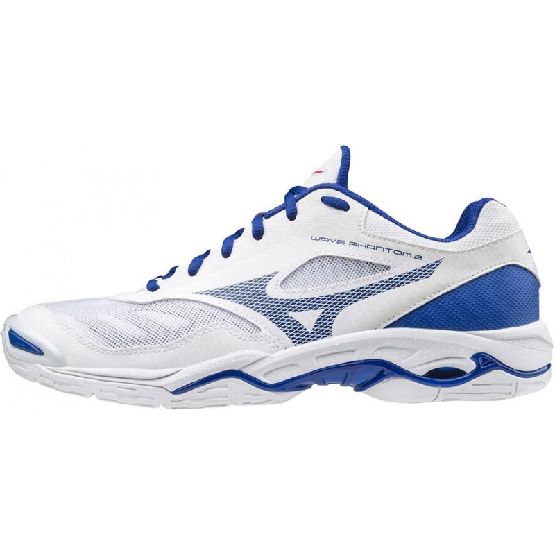 Mizuno Wave Phantom 2 Blanc Bleu Mizuno Wave Phantom 2 Blanc Bleu