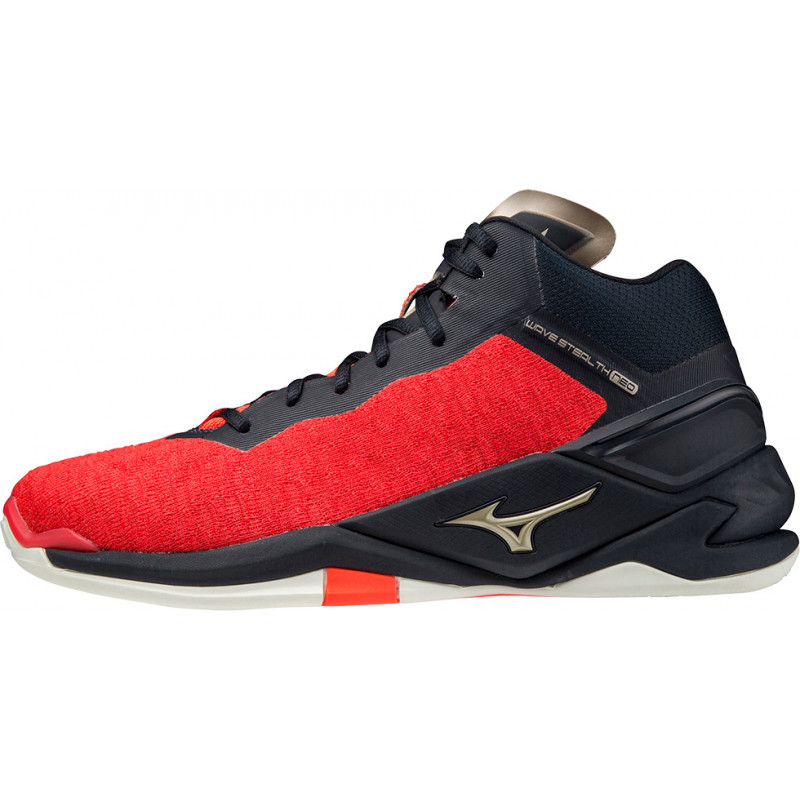 Mizuno Wave Stealth Neo Mid Noir Rouge Or