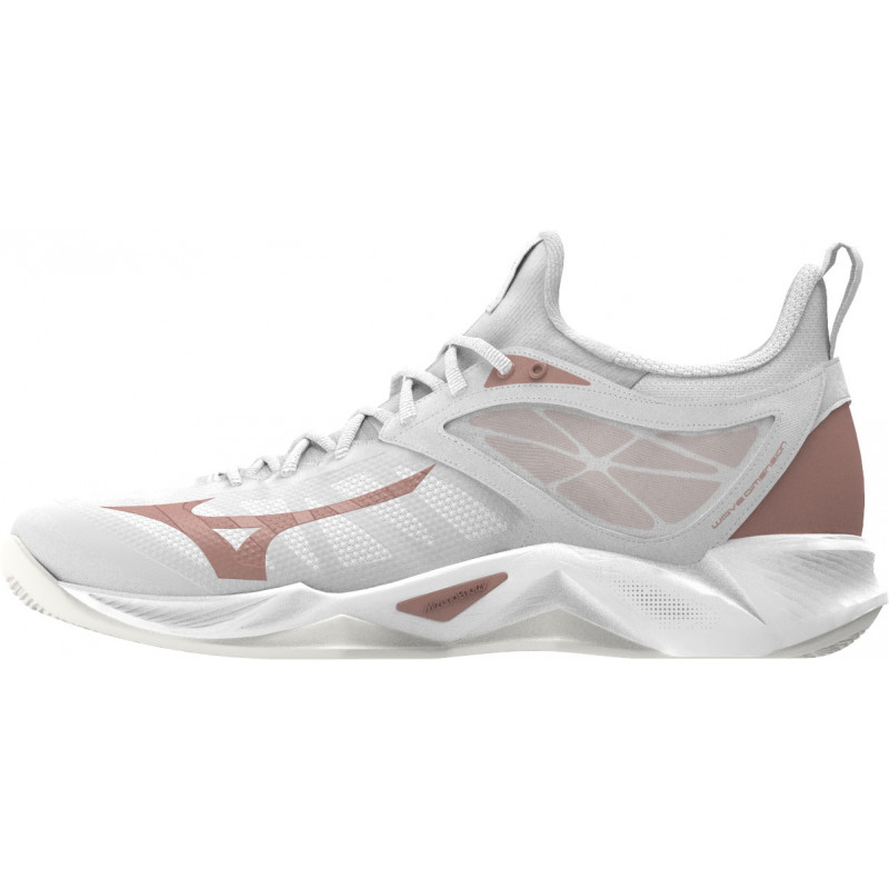 Mizuno Wave Dimension Femme Blanc Cuivre