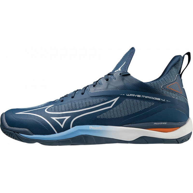 Mizuno Wave Mirage 4 Bleu Blanc Orange