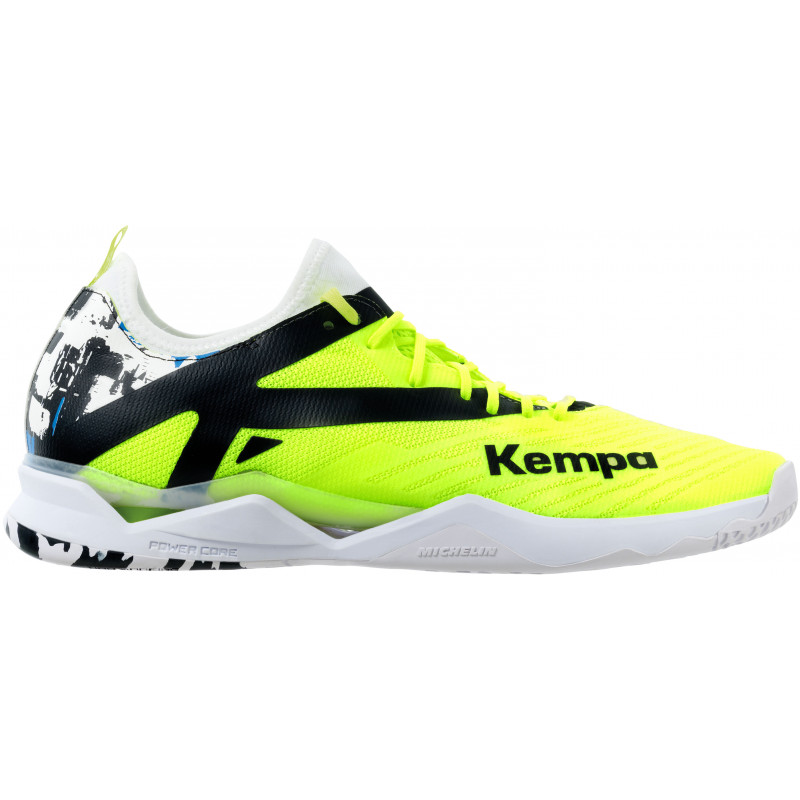 Kempa Wing Lite 2.0 Jaune Fluo Noir Blanc Bleu