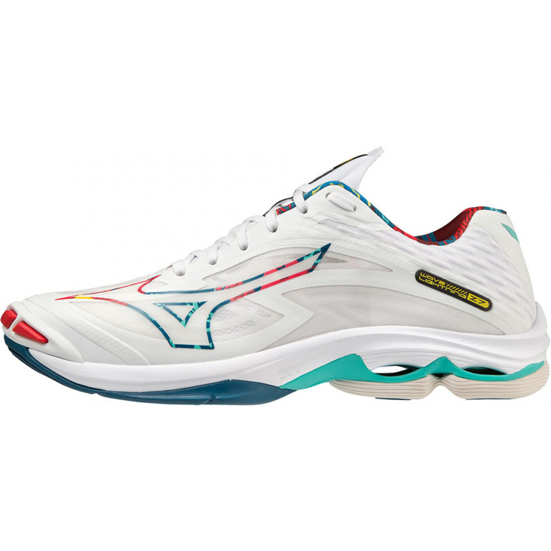 mizuno wave lightning Z7 blanc vert bleu multicolore