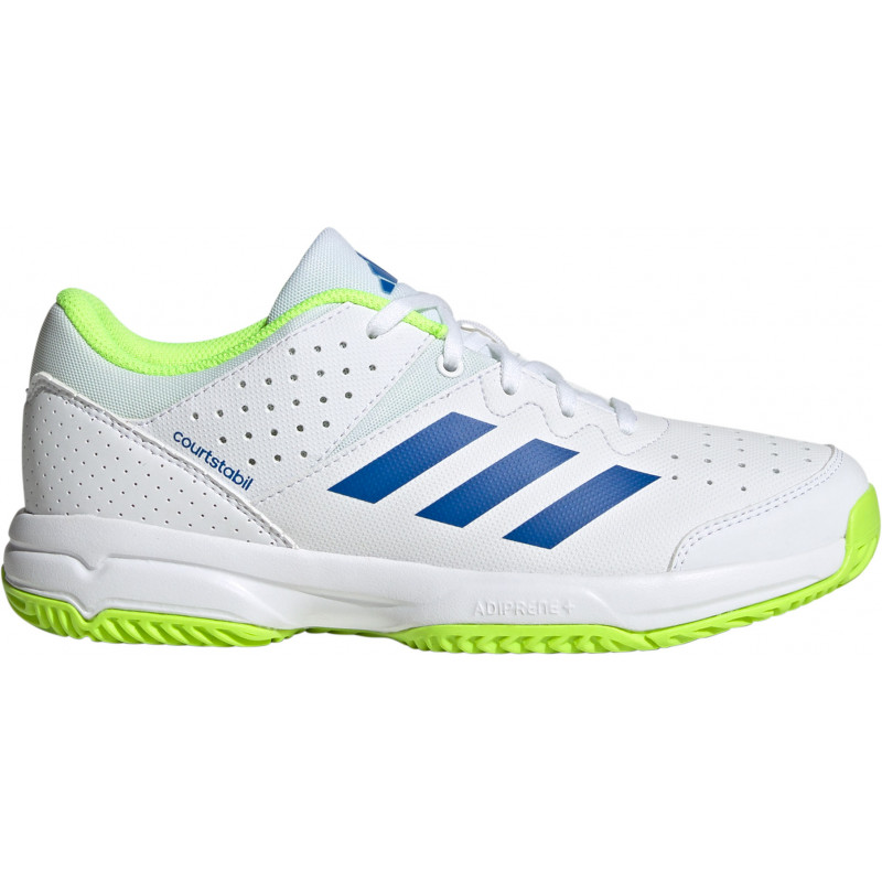 adidas court stabil enfant blanc bleu jaune