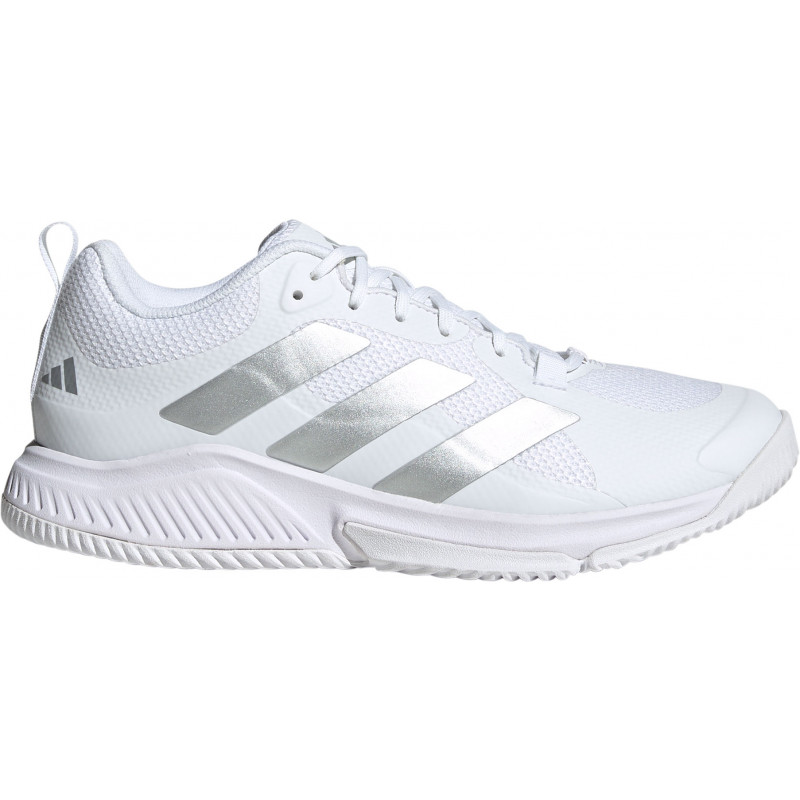 adidas court team bounce femme blanc gris