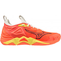 mizuno wave momentum 3 corail jaune blanc