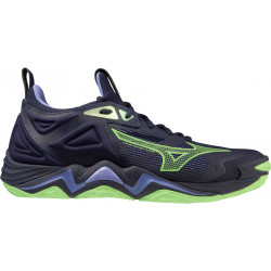 mizuno wave momentum 3 bleu marine vert