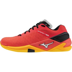 mizuno wave stealth neo rouge orange jaune noir blanc