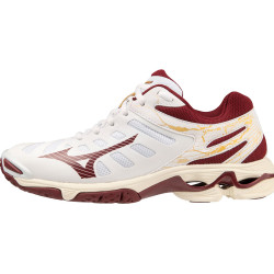 mizuno wave voltage femme blanc bordeau or