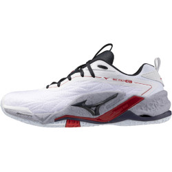 mizuno wave stealth neo 2 blanc rouge noir gris