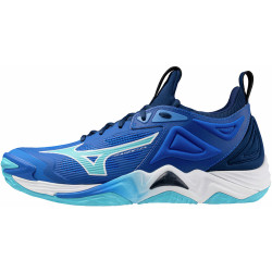 mizuno wave momentum 3 bleu blanc