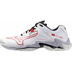 mizuno wave lightning z8 blanc rouge gris noir