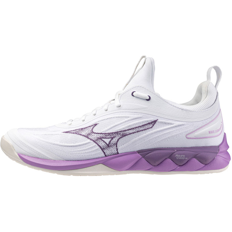 mizuno wave luminous 3 femme blanc violet