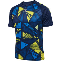 maillot hummel hmlgraphic universe bleu jaune