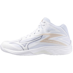 mizuno thunder blade z mid femme blanc beige