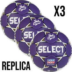 lot 3 ballons select ultimate replica lnh 2024 2025 violet