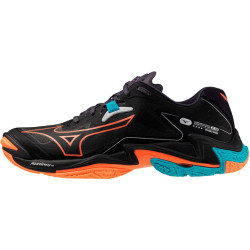 mizuno wave lightning z8 noir orange bleu